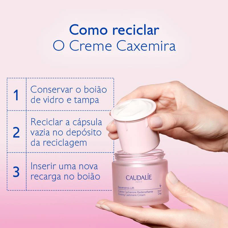Caudalie Resveratrol-Lift Creme Caxemira Redensificador Recarga 50ml - Image 3