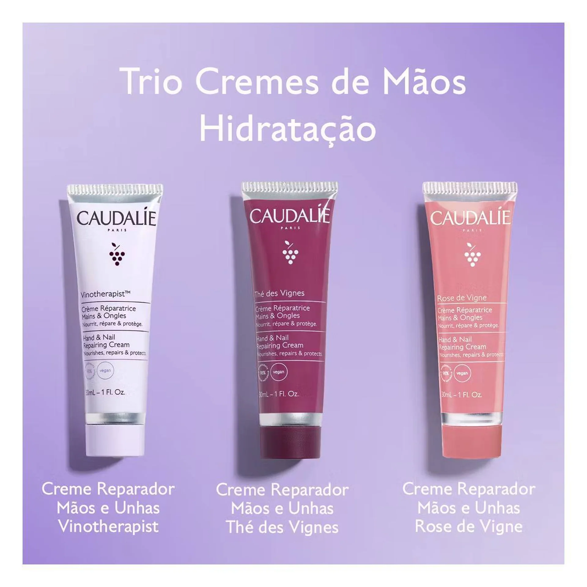 Caudalie Trio Creme de Mãos e Unhas Coffret - Image 3