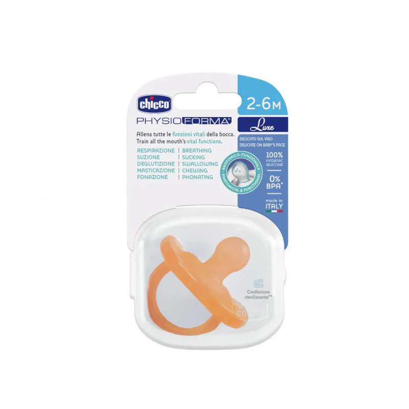 Chicco Chupeta PhysioForma Luxe Silicone Laranja 2-6M - Image 2