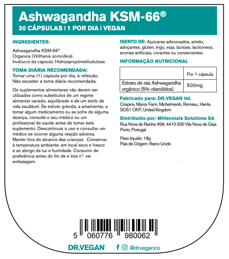 DR VEGAN Daily Ashwagandha x30 - Image 7