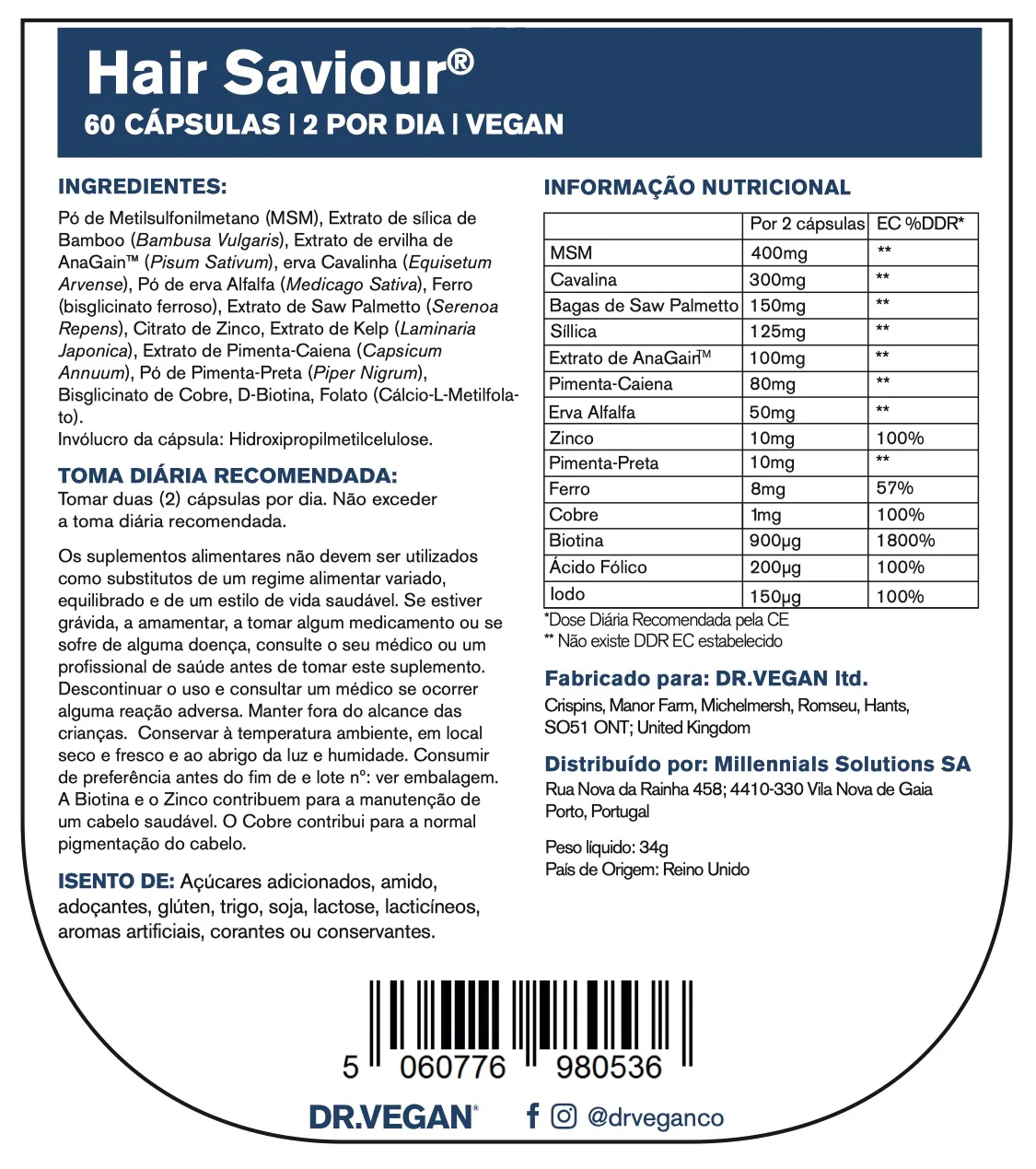 DR VEGAN Hair Saviour x60 - Image 6