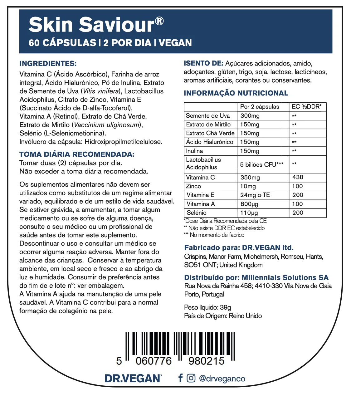 DR VEGAN Skin Saviour x60 - Image 7