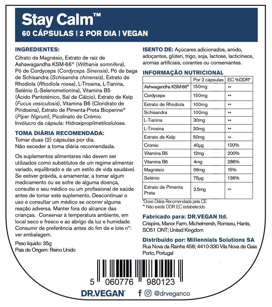 DR VEGAN Stay Calm x60 - Image 7