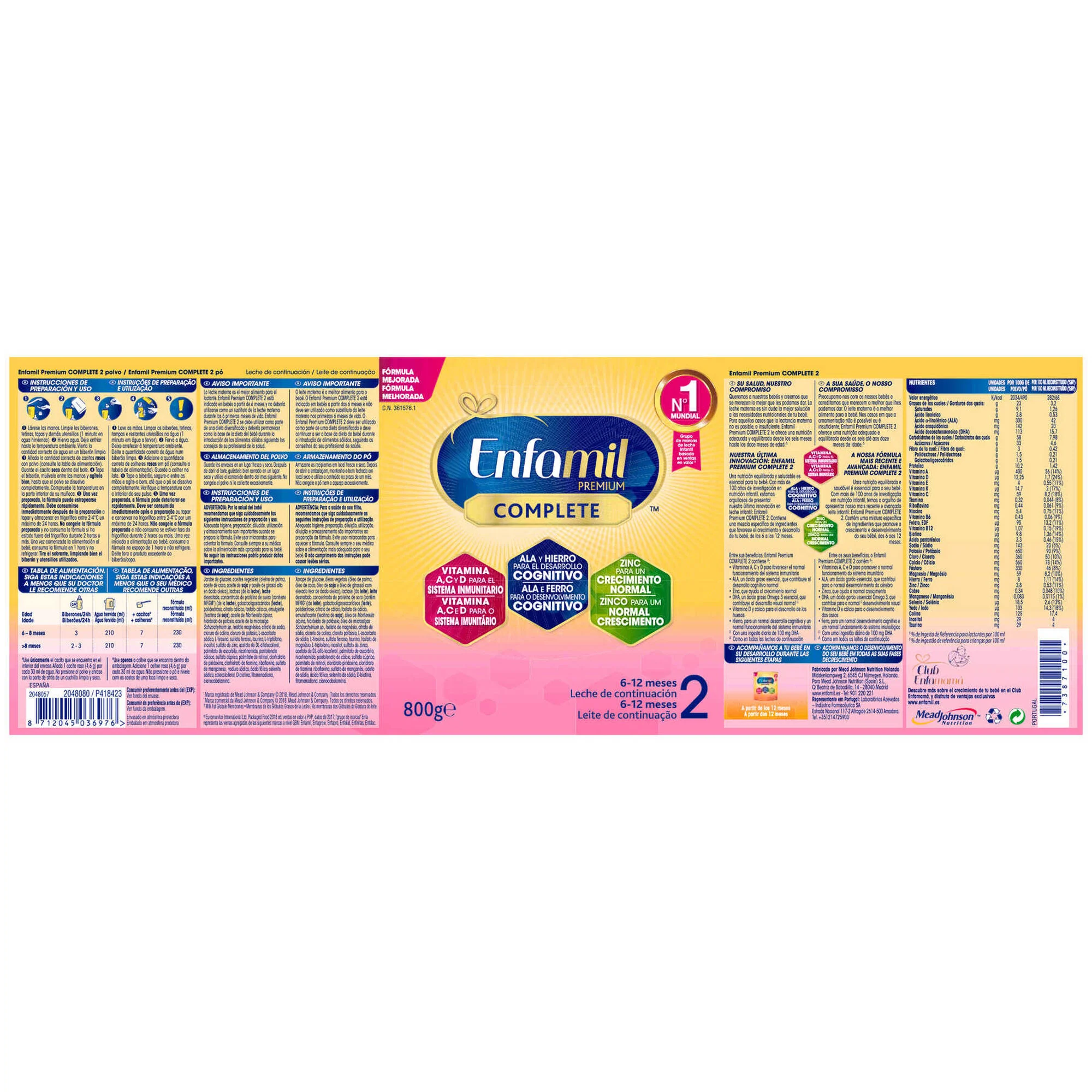 Enfamil Premium Complete 2 800g - Image 2