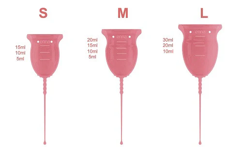 Enna Cycle Copo Menstrual (2 Unidades) e Caixa Esterilizadora - Tamanho L - Image 2