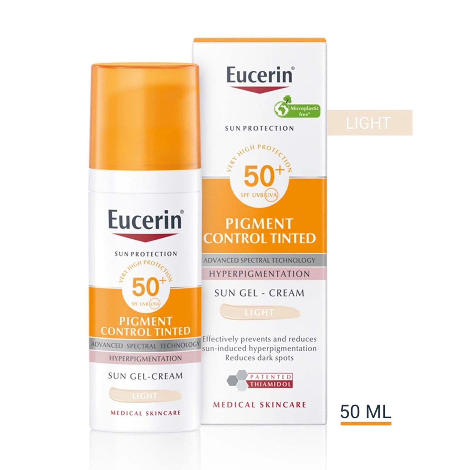 Eucerin Sun Pigment Control Gel-Creme Solar com Cor FPS50+ Claro 50ml (1,69 fl oz) - Image 2
