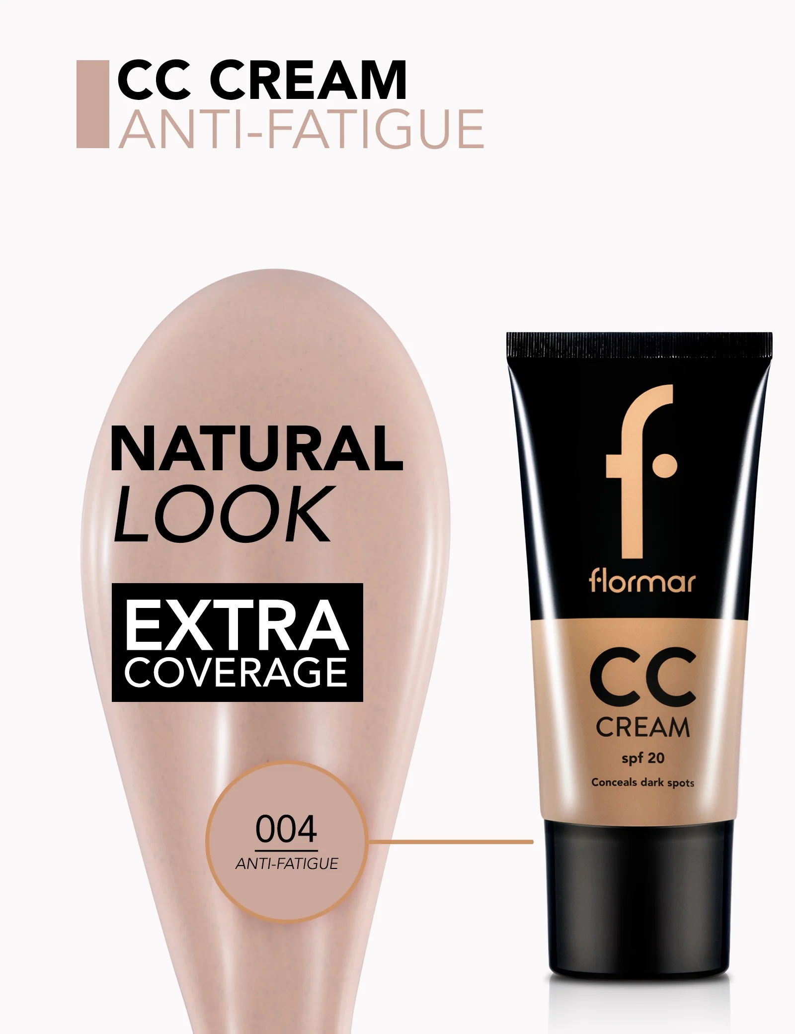 Flormar Cc Cream 04 Beige Anti-Fadigue - Image 4