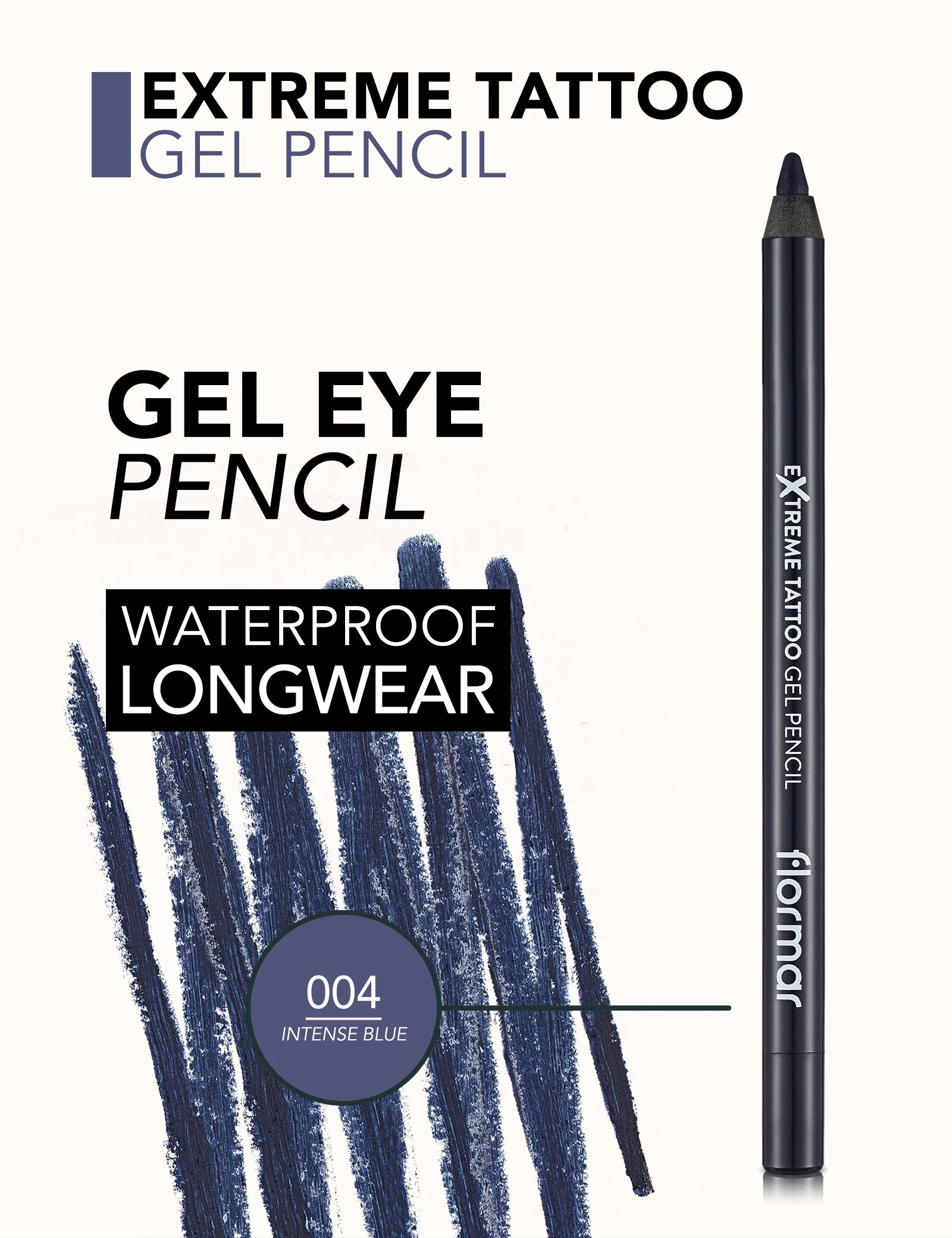 Flormar Extreme Tattoo Gel - 04 Intense Blue - Image 5