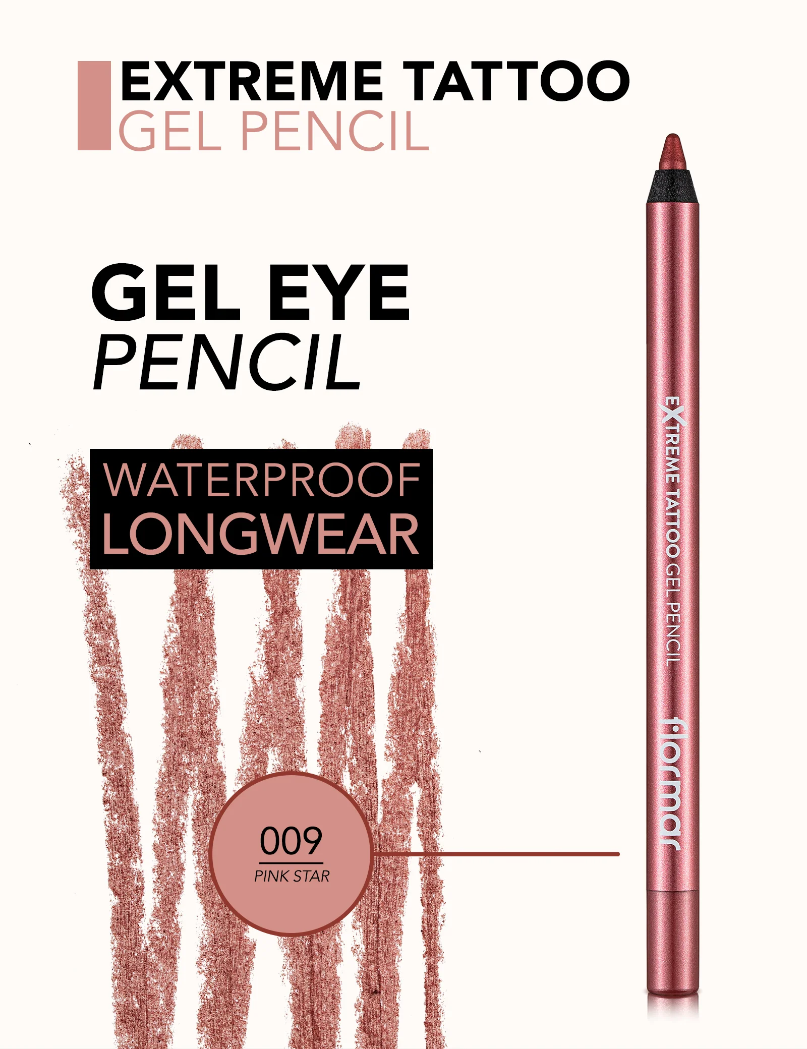 Flormar Extreme Tattoo Gel - 09 Pink Star - Image 5