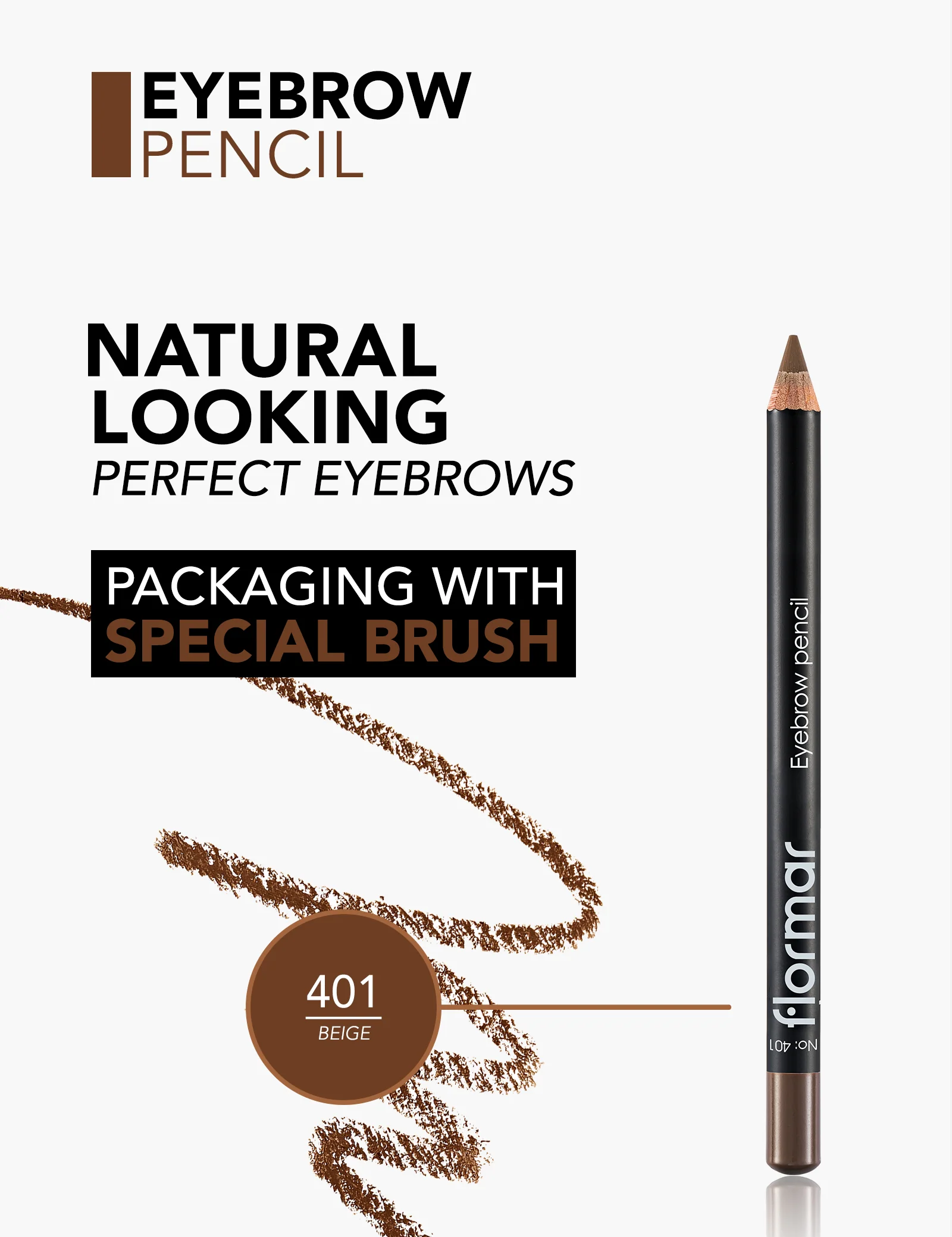 Flormar Eyebrow Pencil 401 - Image 5