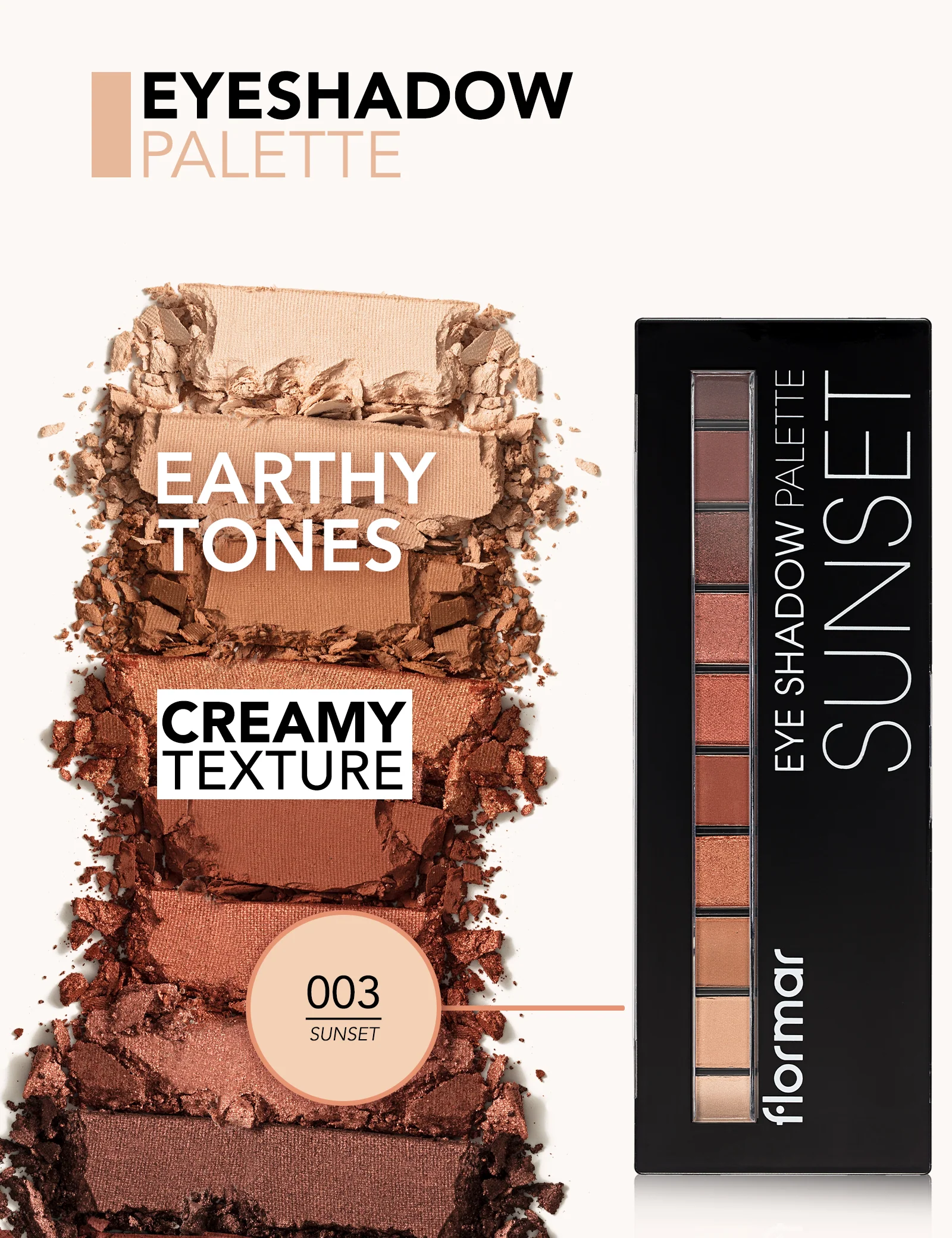 Flormar Eyeshadow Palette 03 Sunset - Image 6