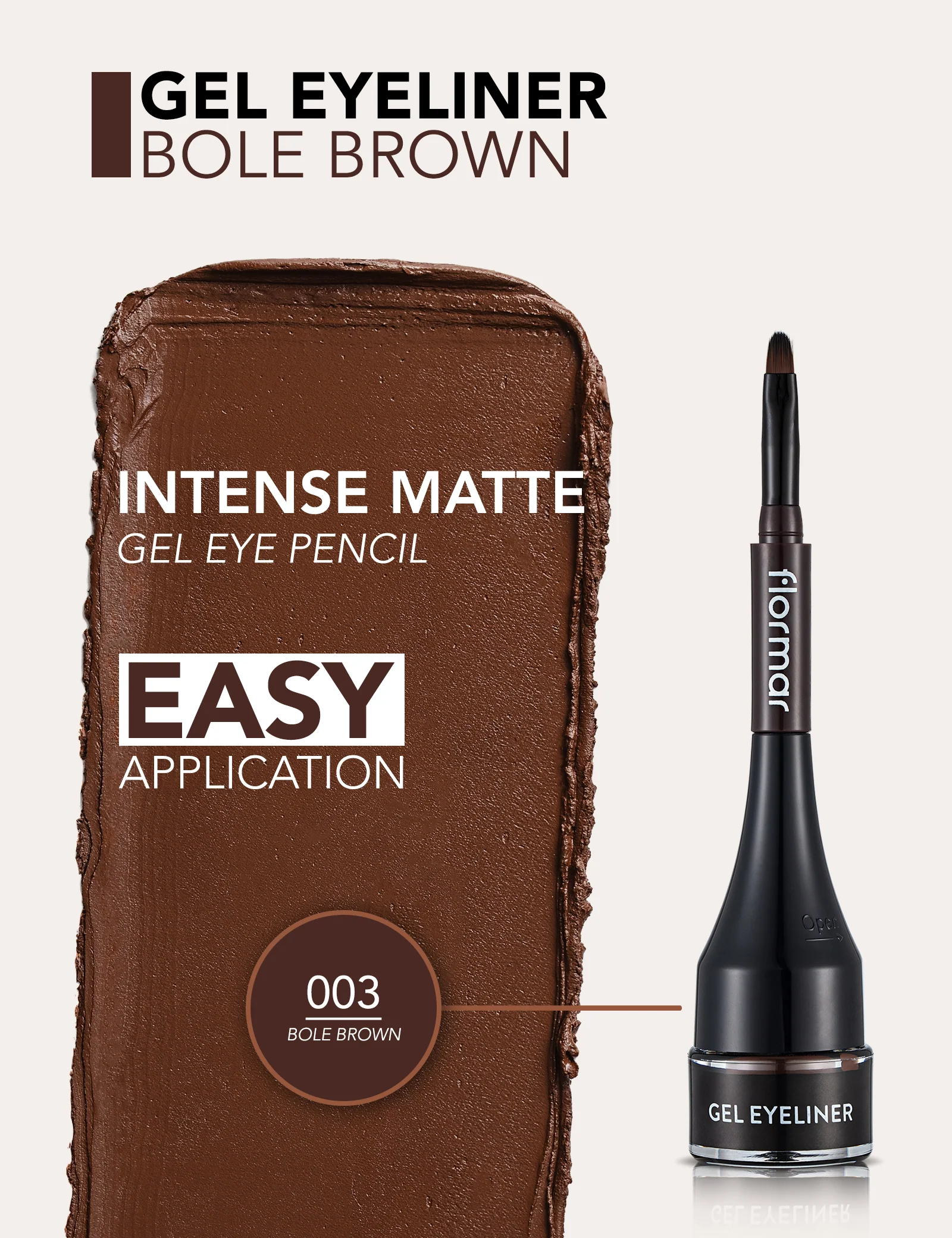 Flormar Gel Eyeliner Brown 03 - Image 6