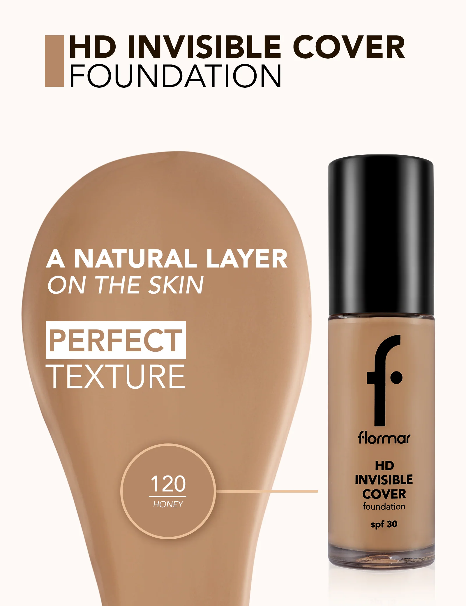 Flormar Hd Invisible Cover 120 Honey Np - Image 4