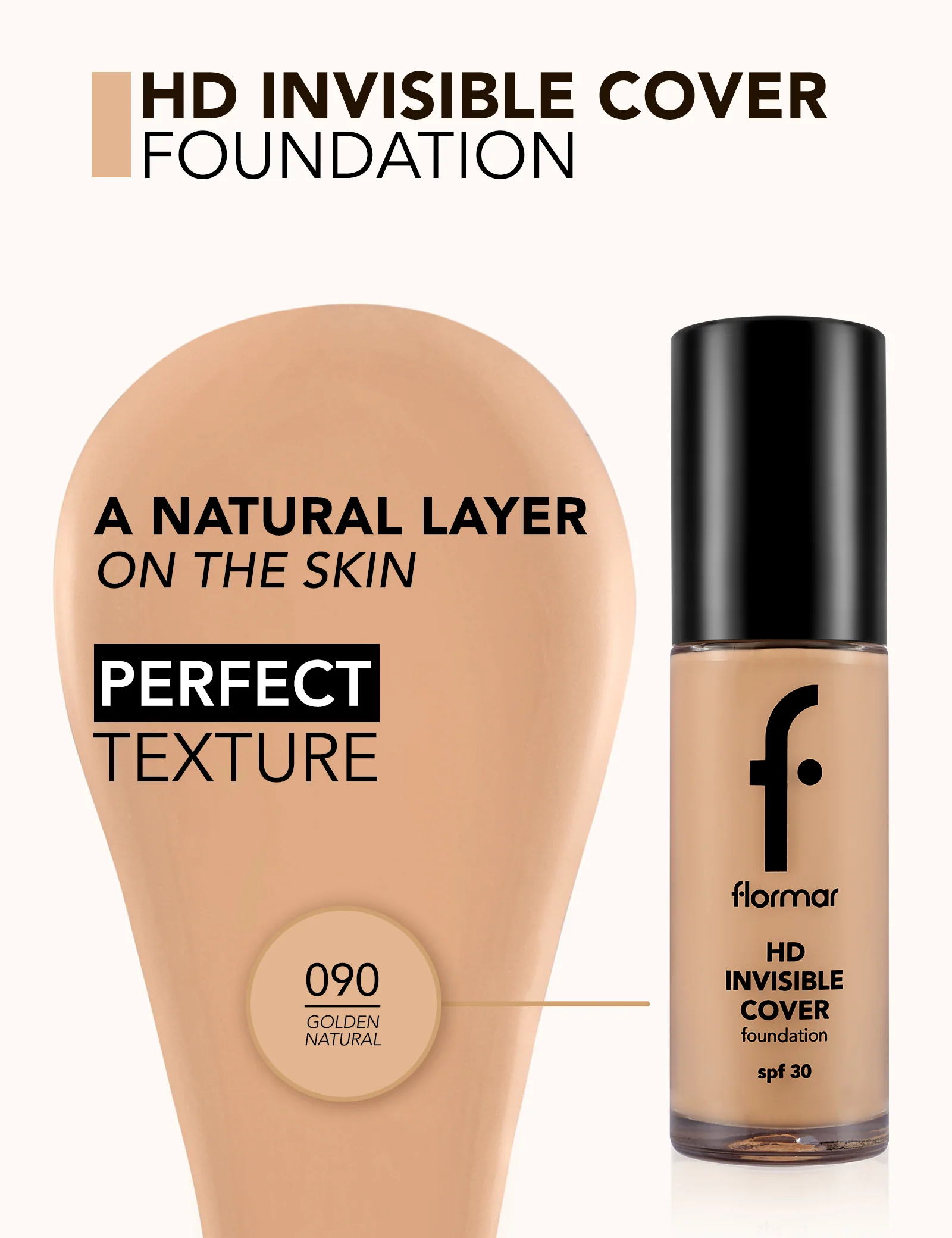 Flormar Hd Invisible Cover 90 Golden Neutral Np - Image 4
