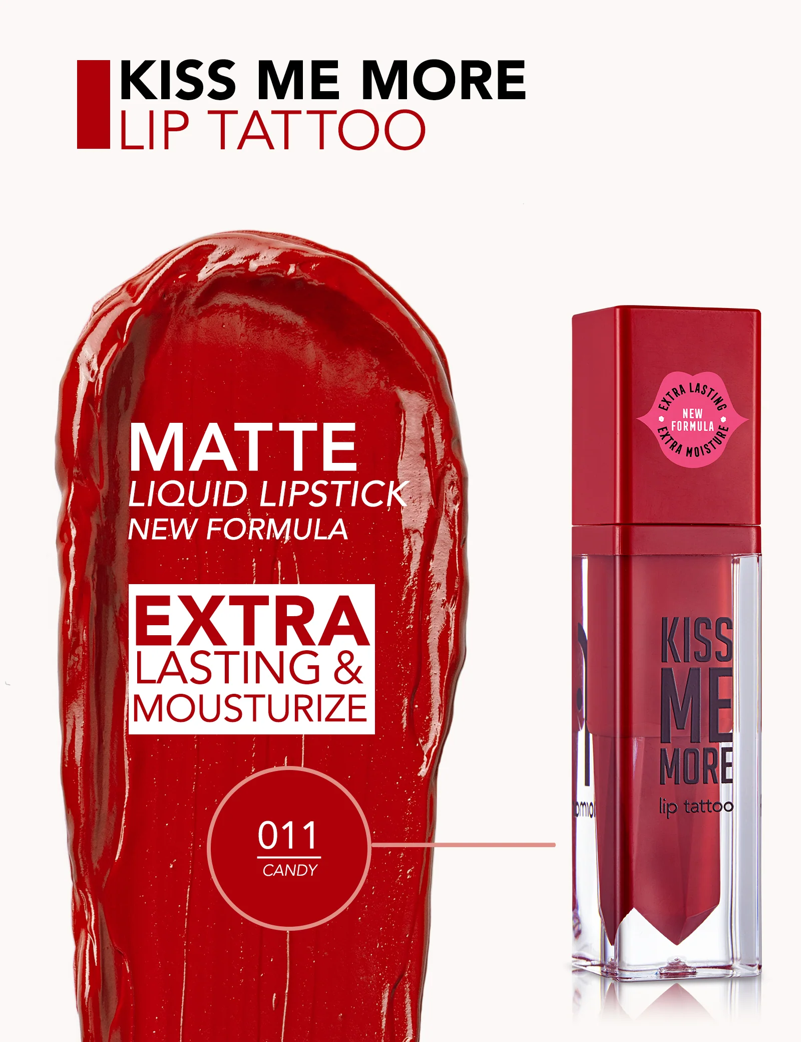 Flormar Kiss Me More Lip Tattoo 11 Candy - Image 4