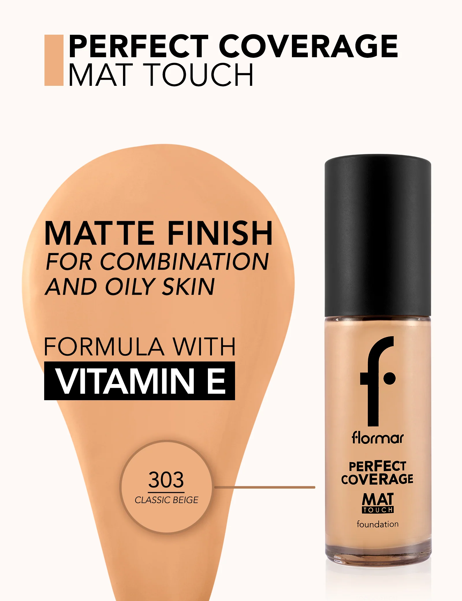 Flormar Mat Touch Foundation 303 Np - Image 4