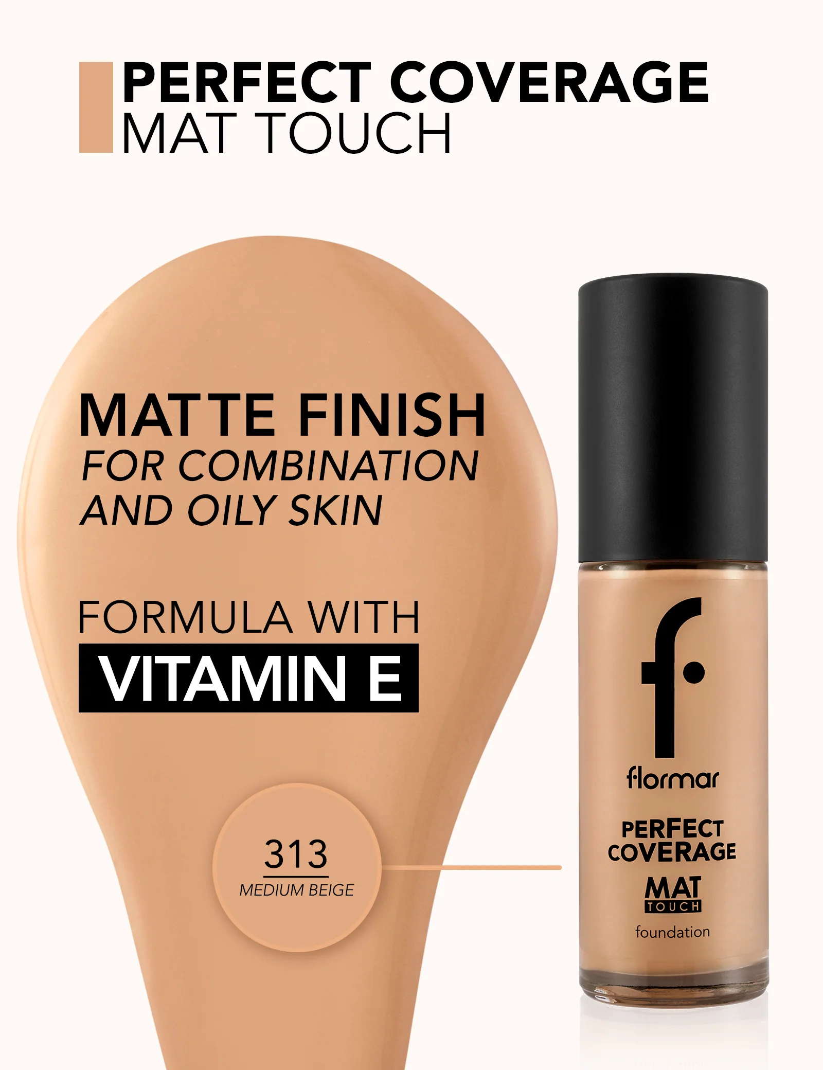 Flormar Mat Touch Foundation 313 Np - Image 4