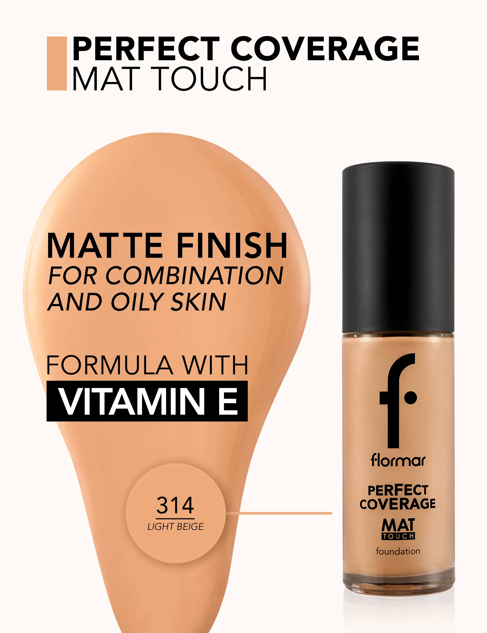 Flormar Mat Touch Foundation 314 Np - Image 4