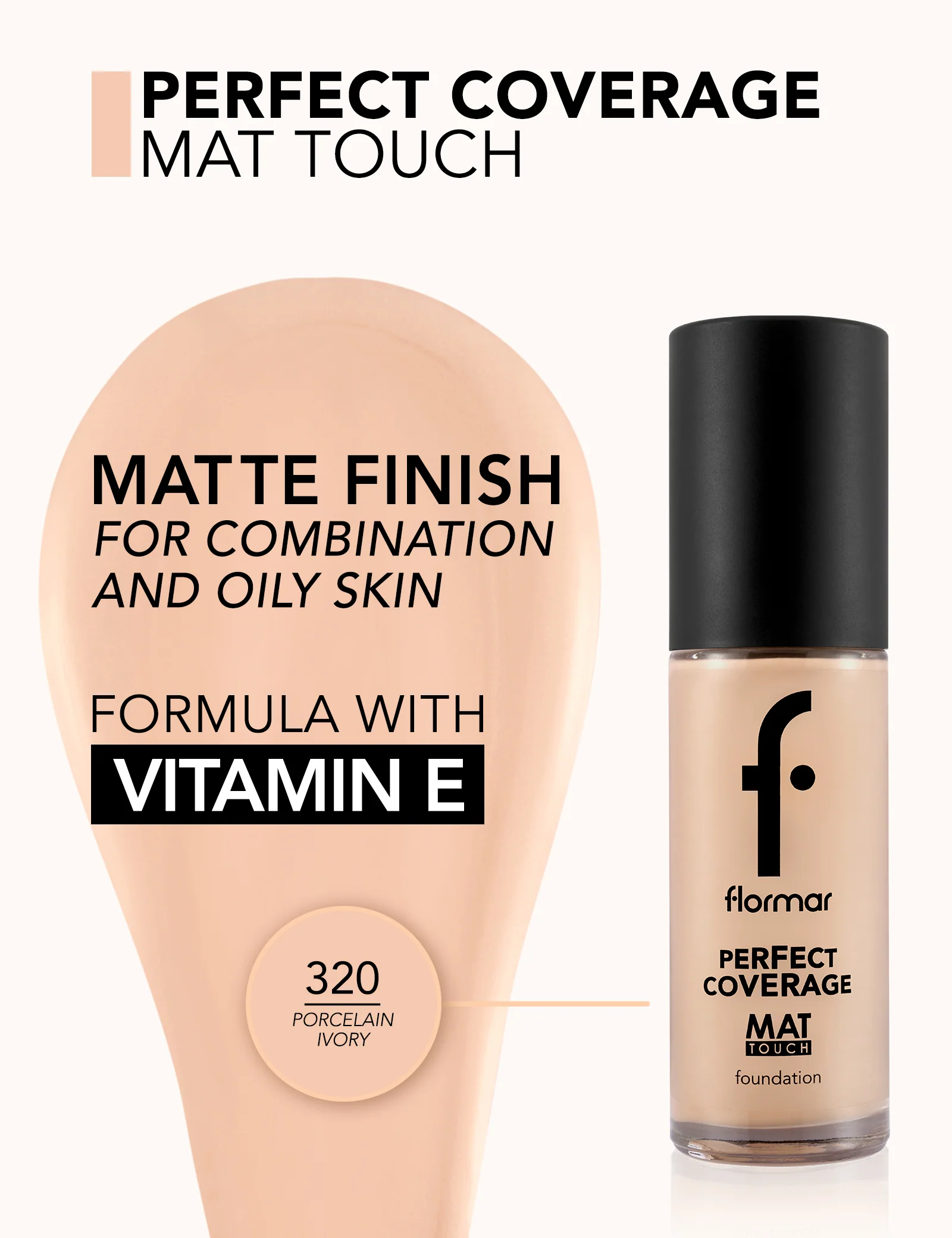 Flormar Mat Touch Foundation 320 Np - Image 4