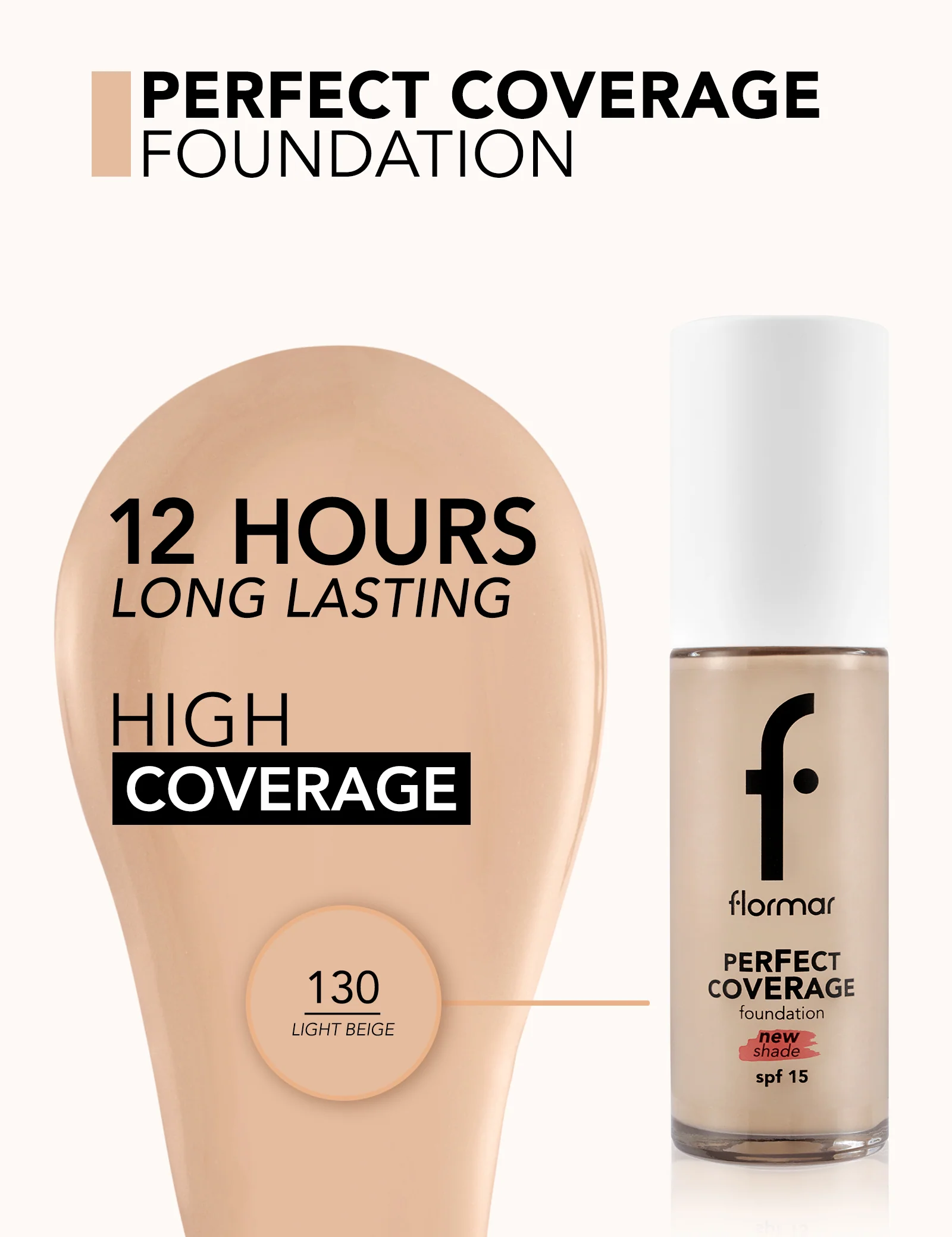 Flormar Perfect Coverage F. 130 Np - Image 4
