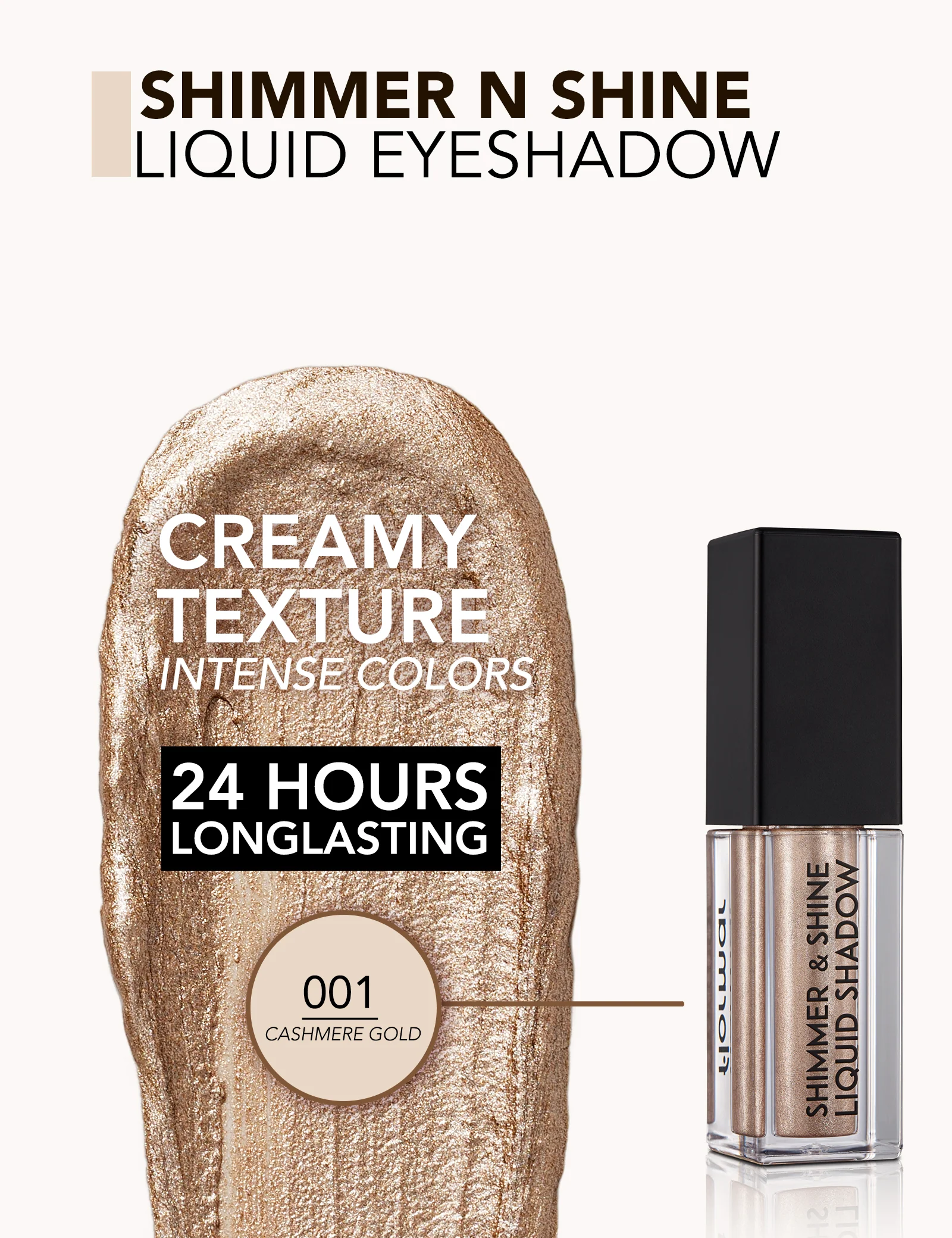 Flormar Shimmer & Shine Liquid Eyeshadow 01 - Image 5