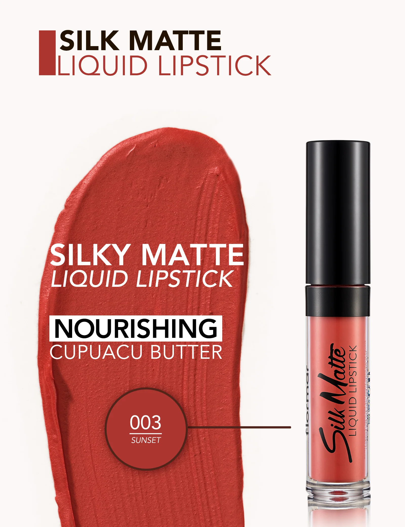 Flormar Silk Matte Liquid Lipstick 03 - Image 5