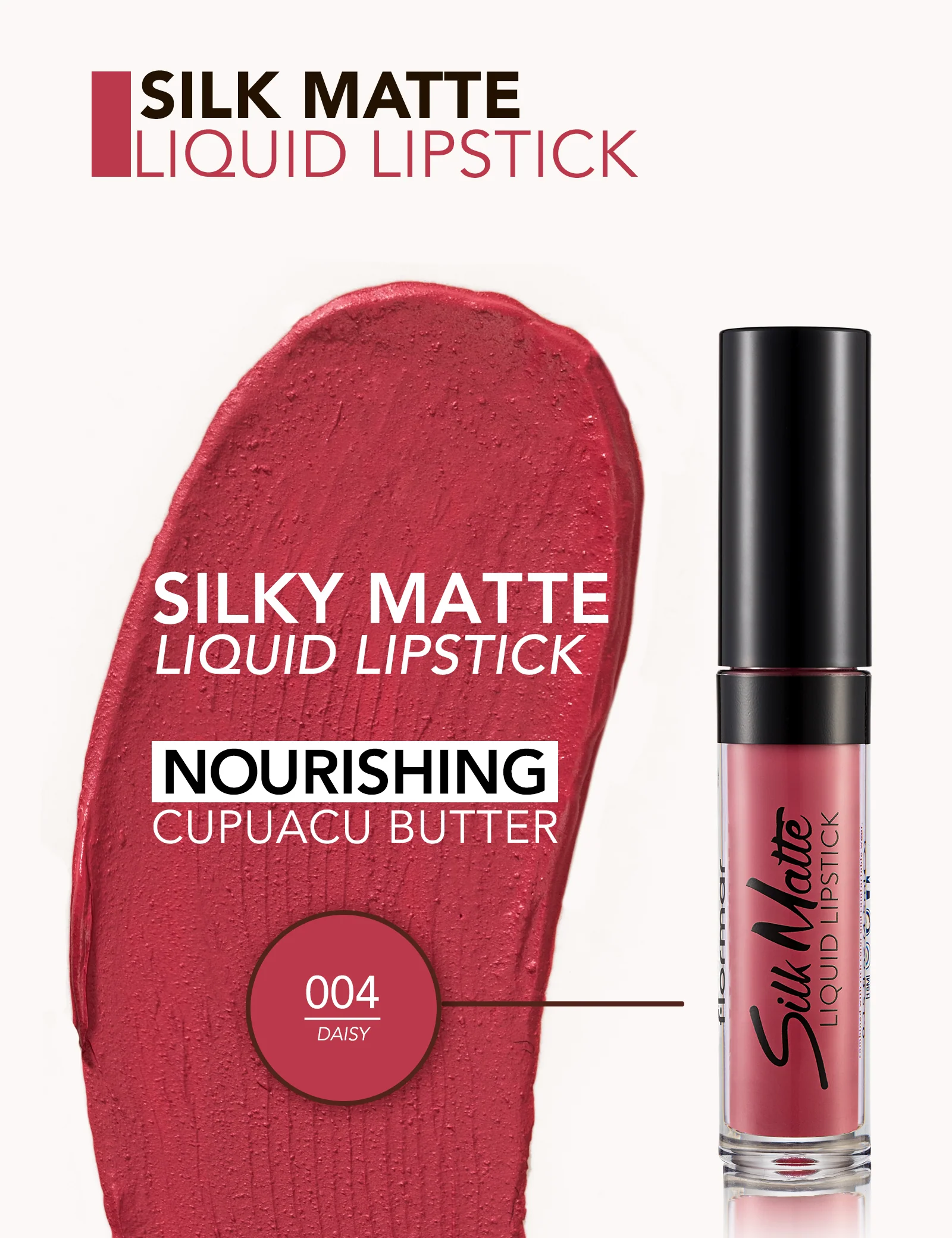 Flormar Silk Matte Liquid Lipstick 04 - Image 4