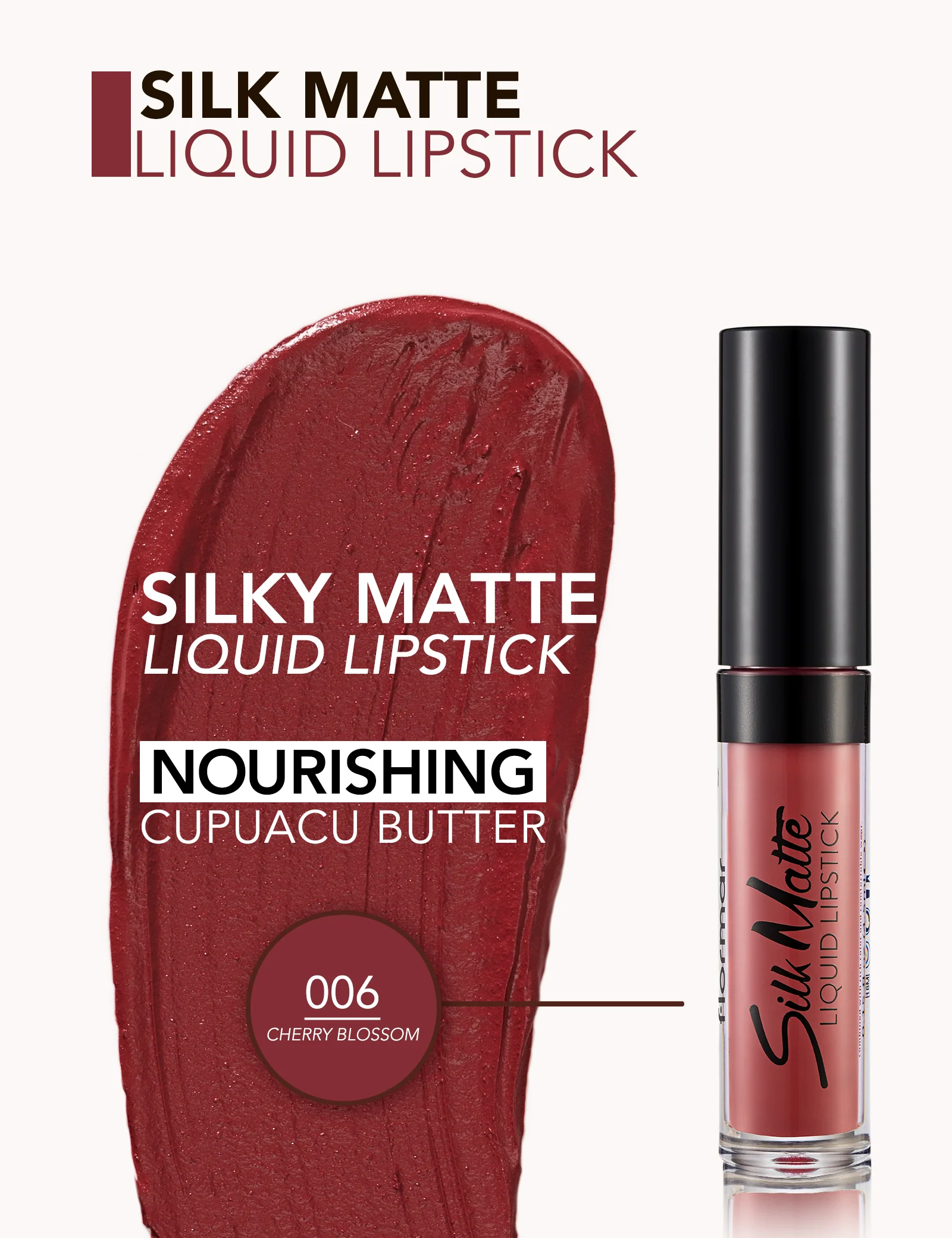 Flormar Silk Matte Liquid Lipstick 06 - Image 5