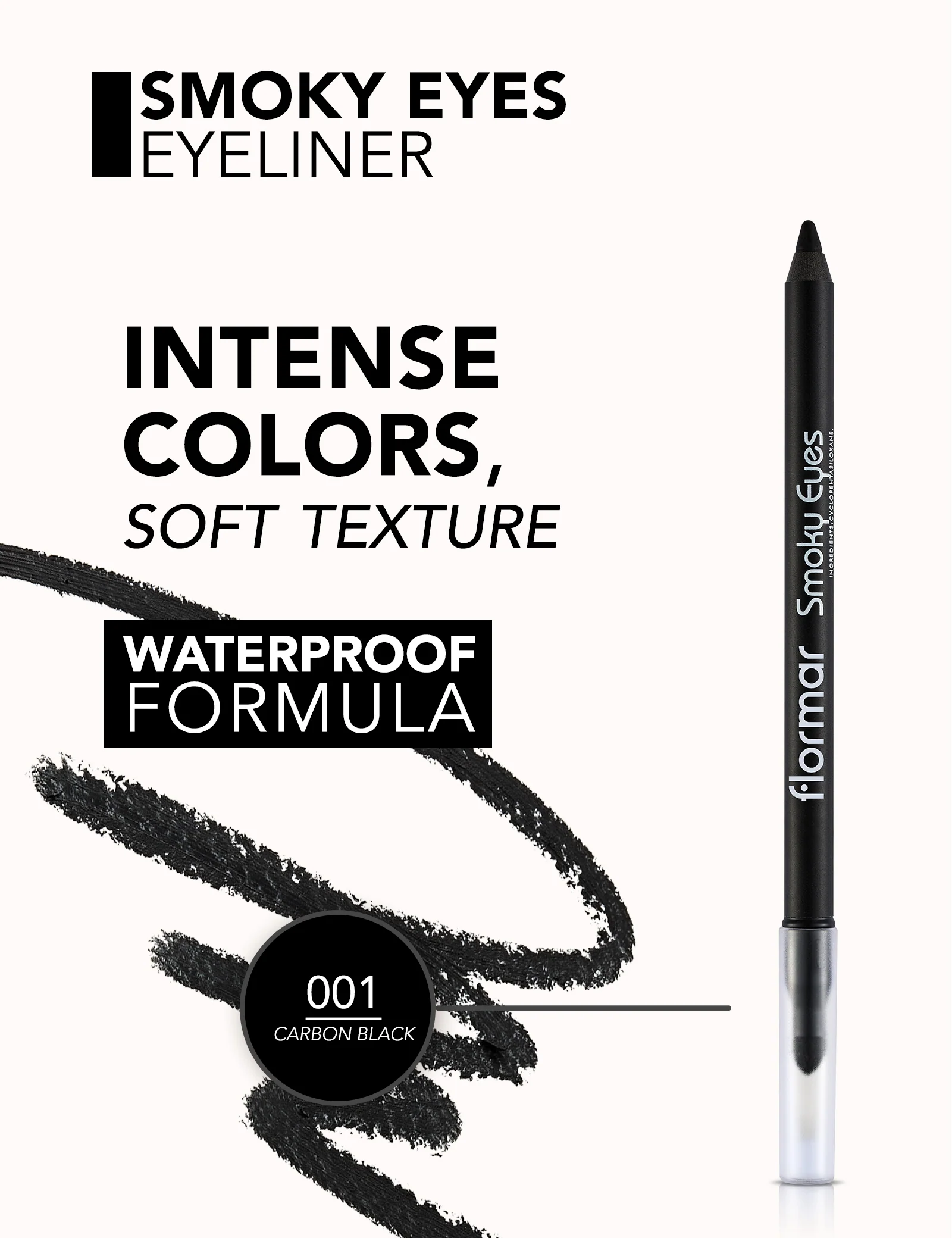 Flormar Smokey Eye Carbon Black Wp - Image 6