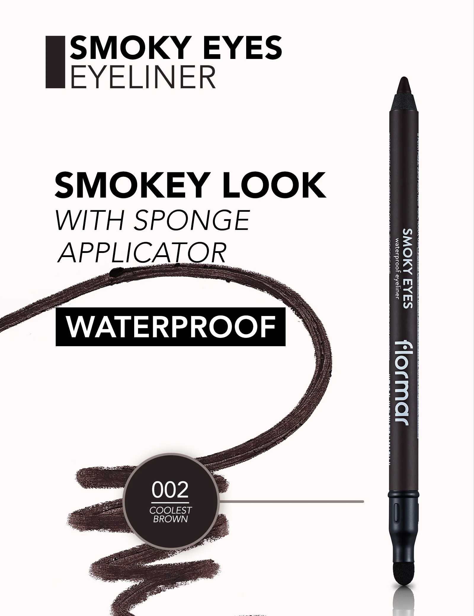 Flormar Smokey Eye Carbon C.Brown Wp 002 - Image 4