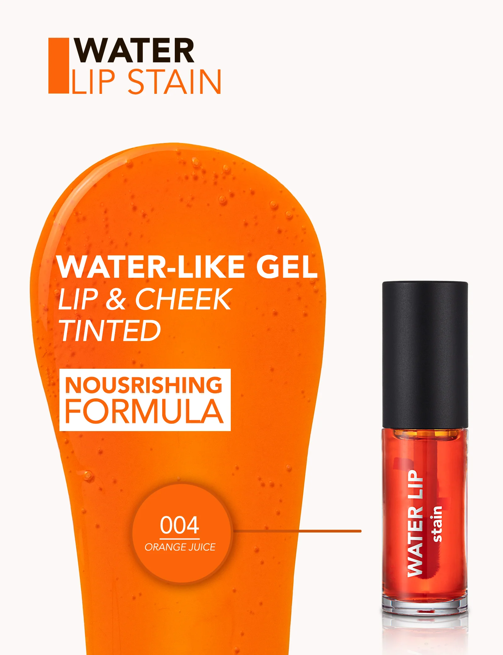 Flormar Water Lip Stain 004 Orange Juice - Image 5