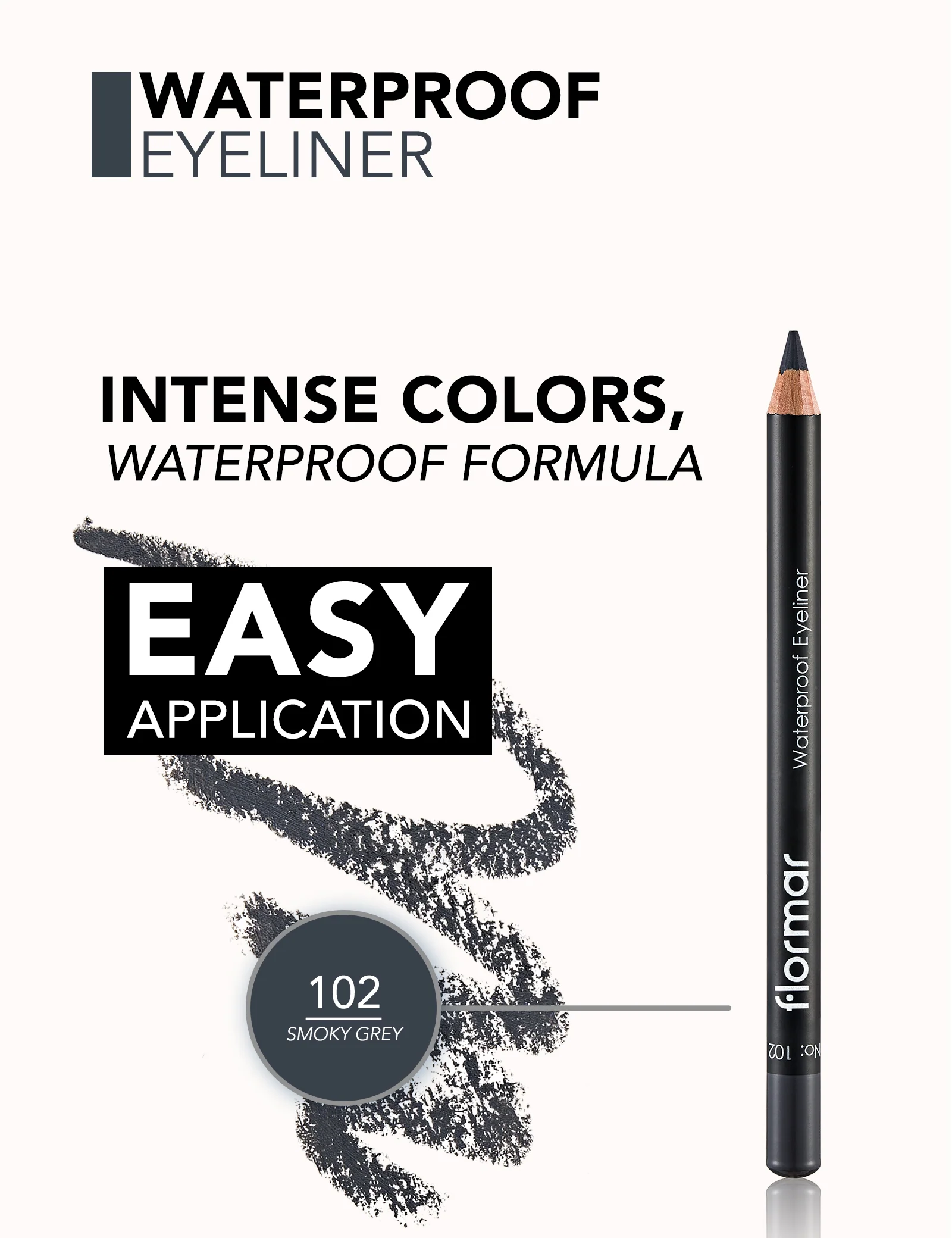 Flormar Waterproof Eyeliner 102 - Image 4