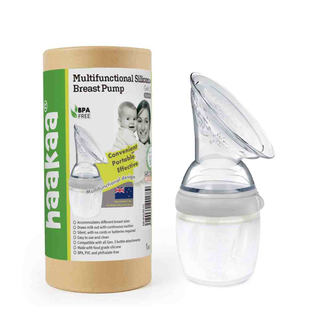HAAKAA Colector de leite com base de sucção 100ML GEN.2 + Tampa cinza - Image 2