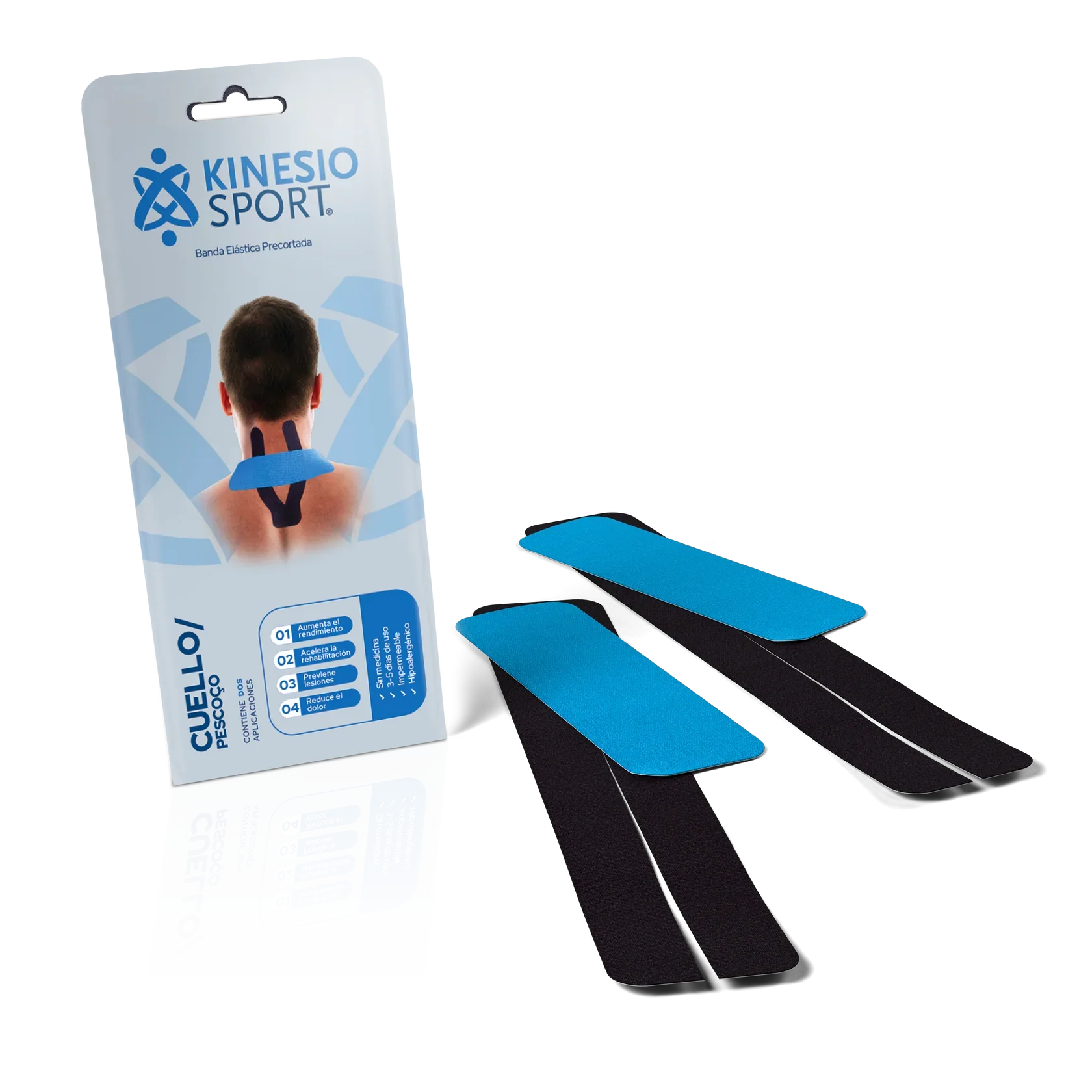 KinesioSport Banda Pescoço 15cm x 2 unidades + 25cm x 2 unidades - Image 2