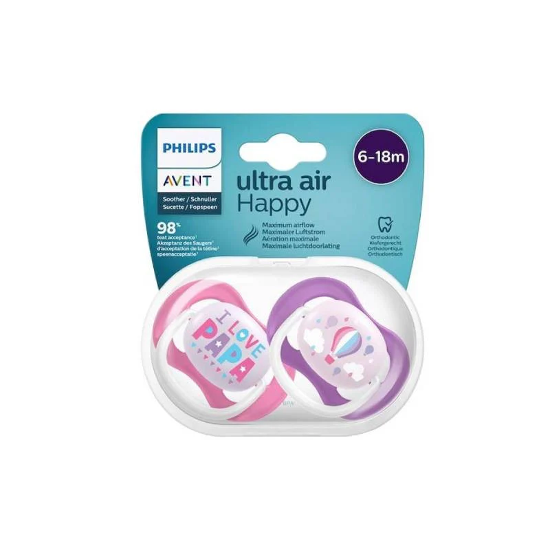 Philips Avent Ultra Air Happy Chupetas 6-18M - Image 2