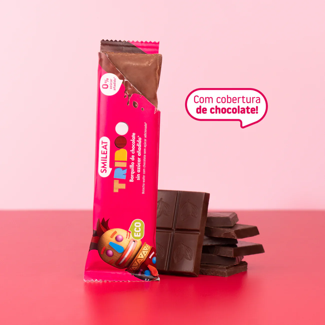 Smileat - Bolacha Triboo Wafer com Cobertura de Chocolate 30g - Image 2