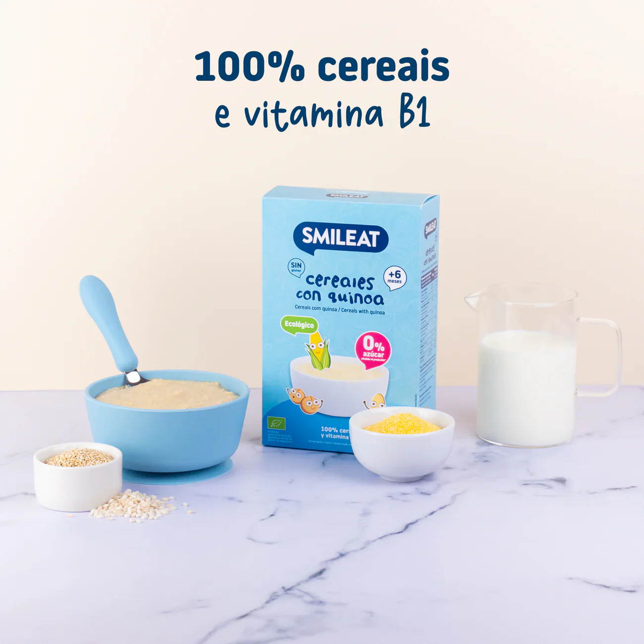 Smileat - Papa de Cereais com Quinoa Sem Glúten +6m 200g - Image 3