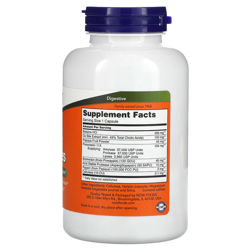 Super Enzymes (180 caps) | Now Foods - Image 2