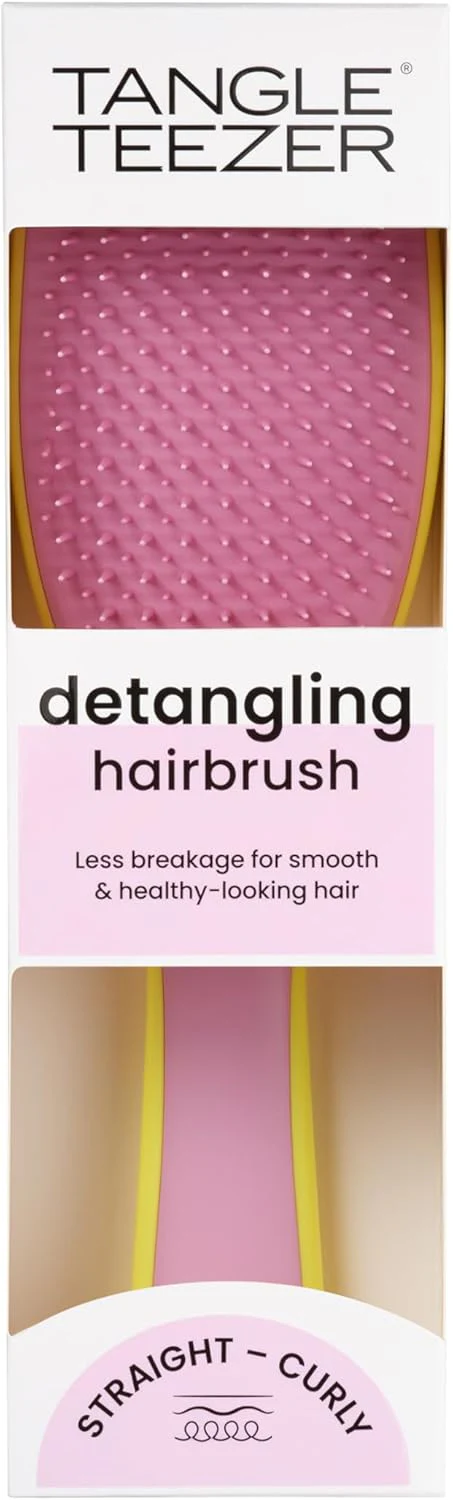 Tangle Teezer Detangler Cabelo Normal Escova Amarela/Rosa - Image 2