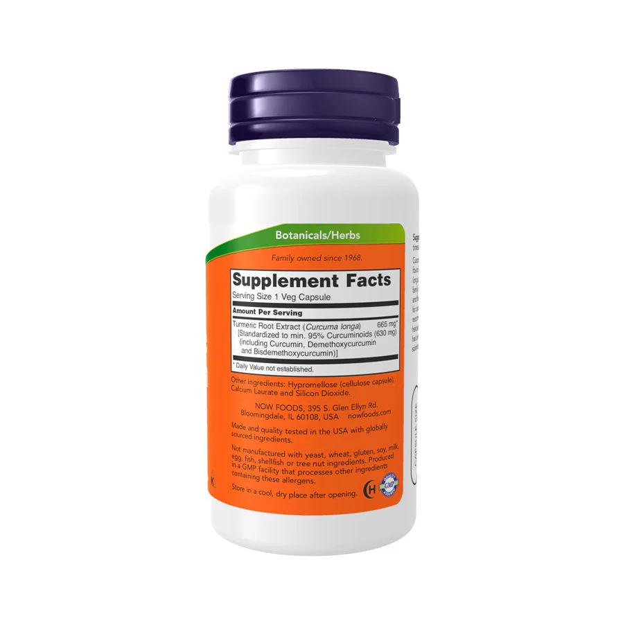 Tumeric e curcumin (60 caps) | Now Foods - Image 2