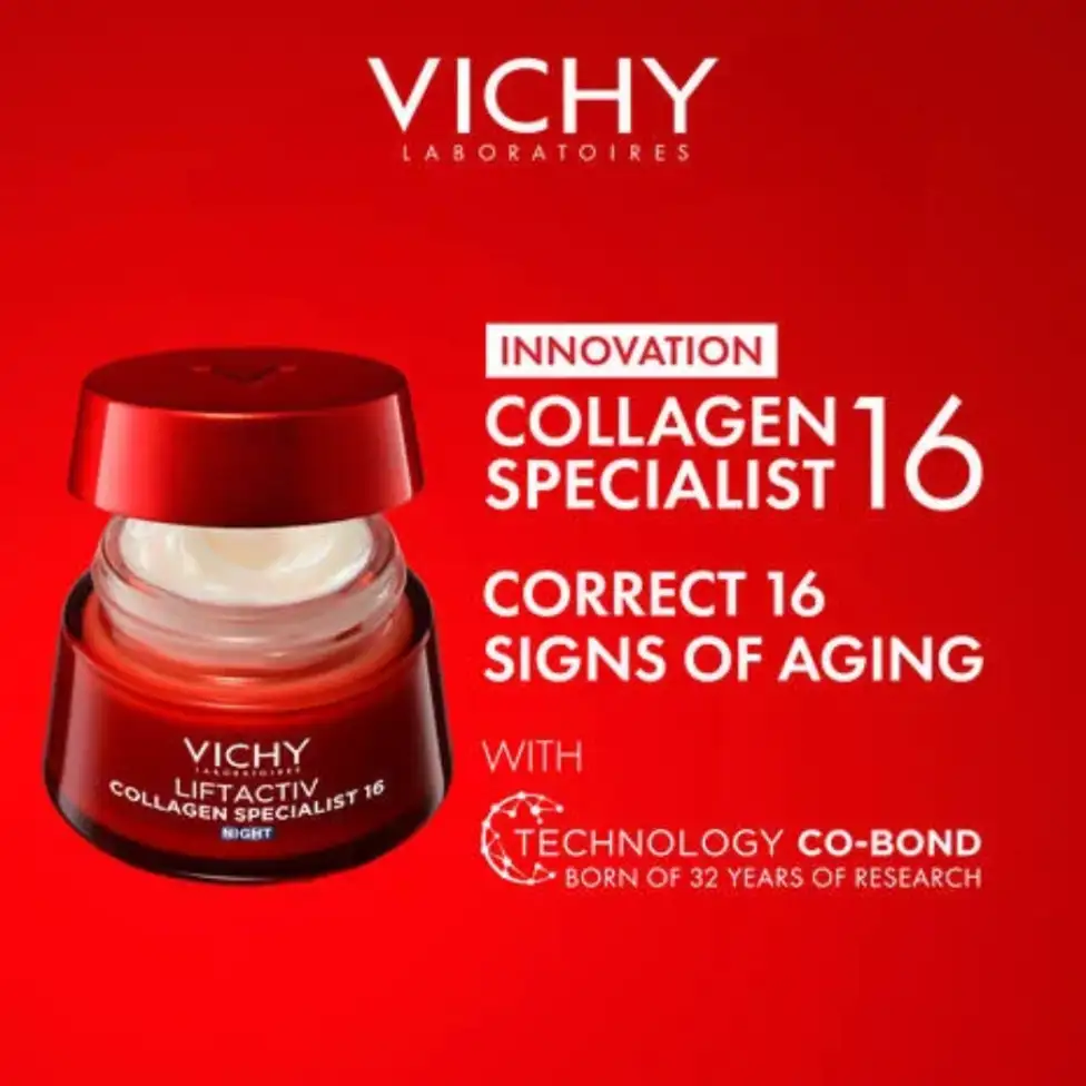 Vichy Liftactiv Collagen Specialist Night Cream 50 ml (1,69 fl oz) - Image 2