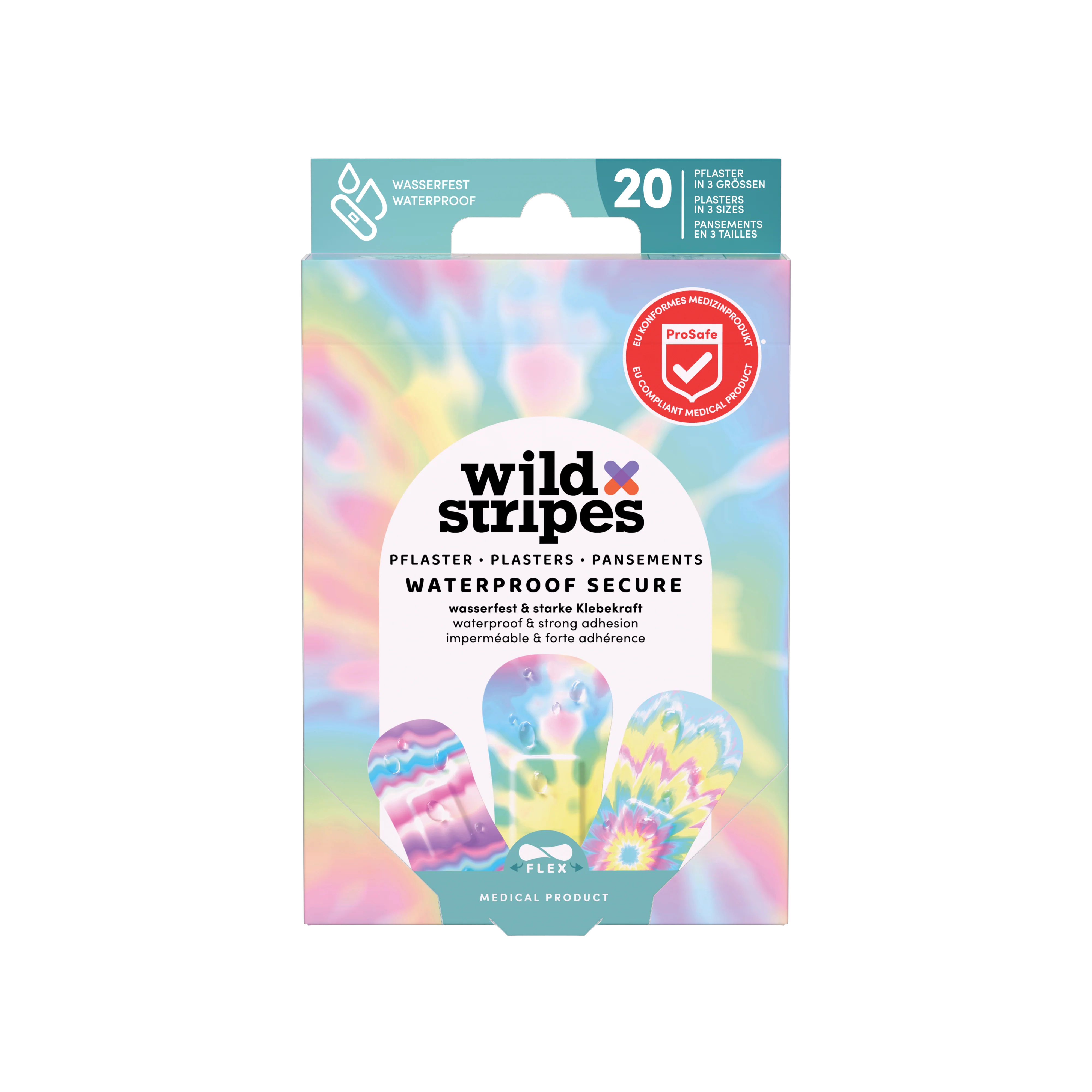 WILD STRIPES WATERPROOF PENS RAINBOWX20 - Image 2