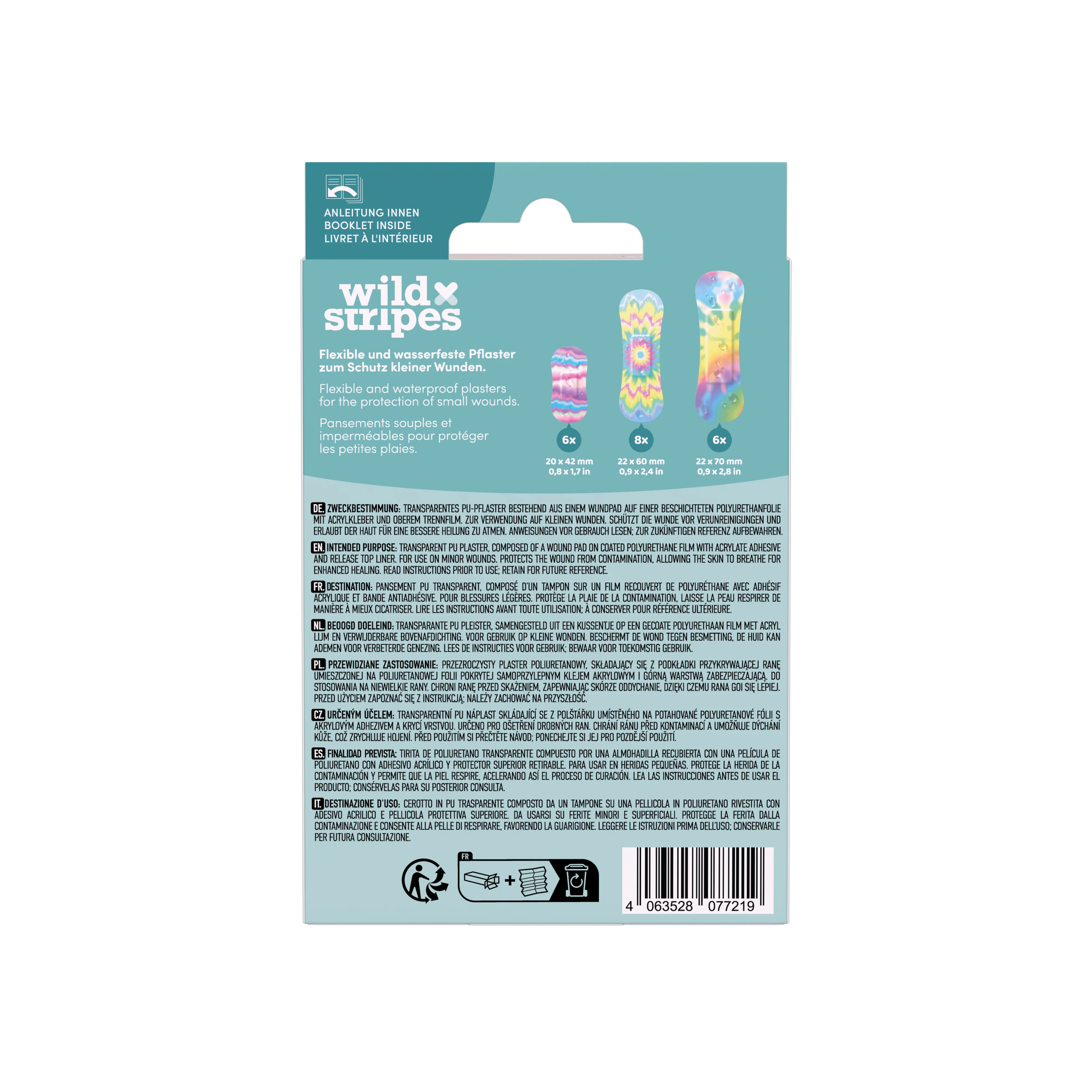 WILD STRIPES WATERPROOF PENS RAINBOWX20 - Image 3