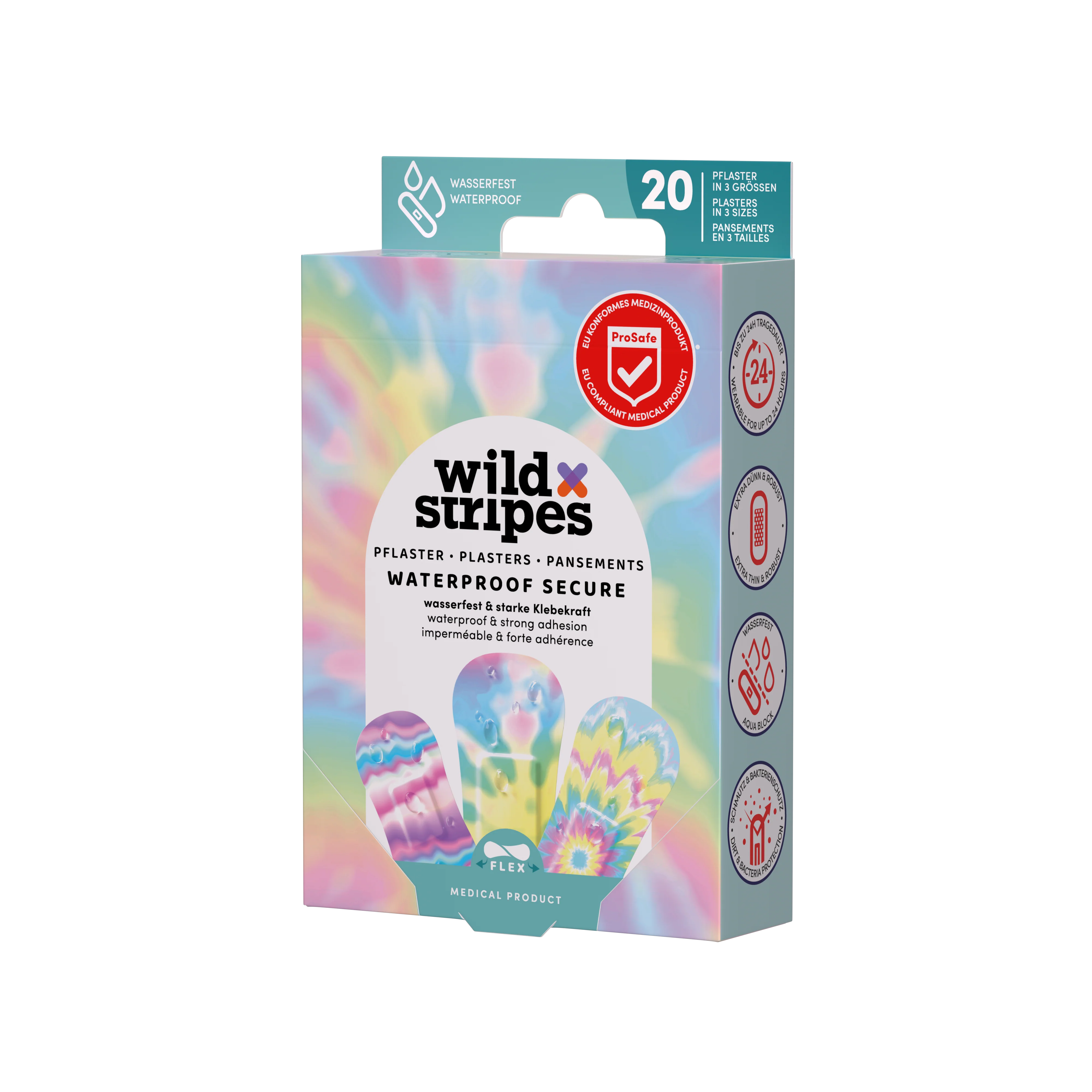 WILD STRIPES WATERPROOF PENS RAINBOWX20 - Image 6