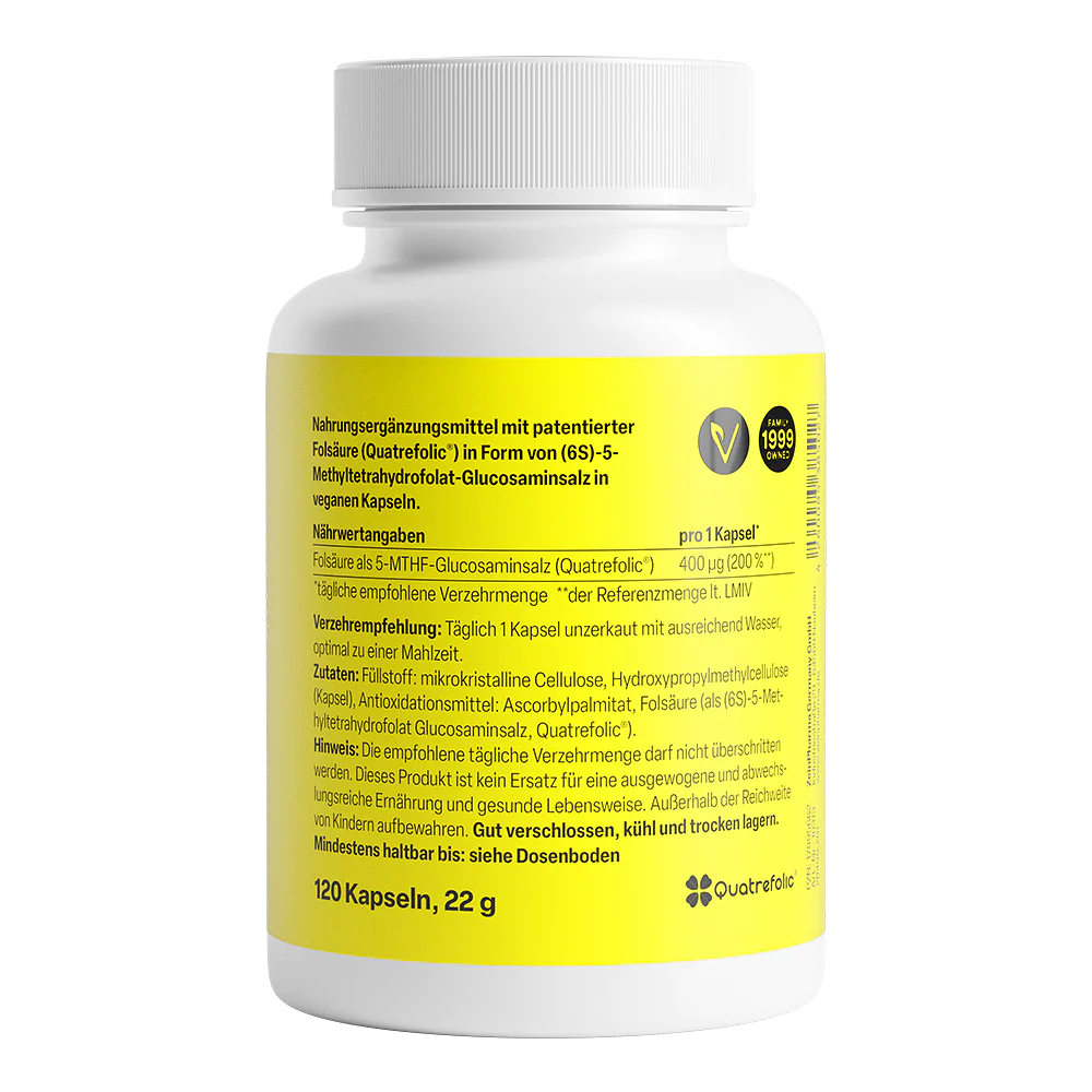 Zein PHARMA Folato (Quatrefolic ) 400 mcg 120 cáps - Image 2